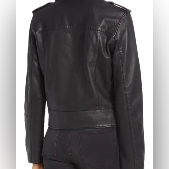 All Saints Klyn Leather Biker Jacket - Picture 2 of 11
